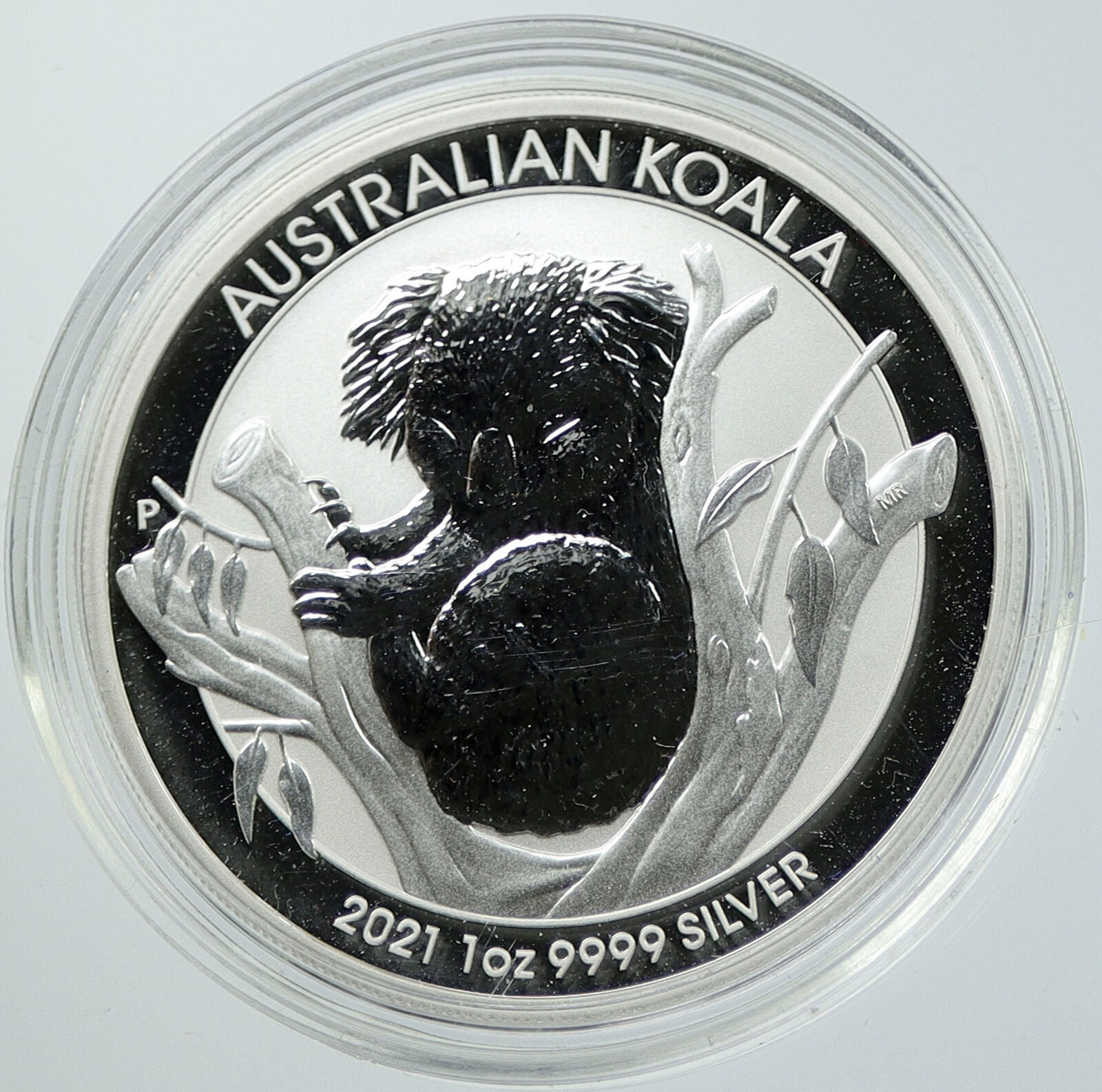 2021 AUSTRALIA Queen Elizabeth II KOALA Antique Silver OZ Dollar Coin i116493