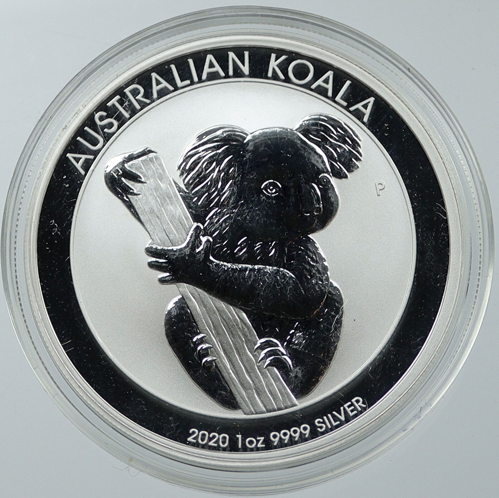 2020 AUSTRALIA Queen Elizabeth II KOALAS Antique Silver OZ Dollar Coin i116516