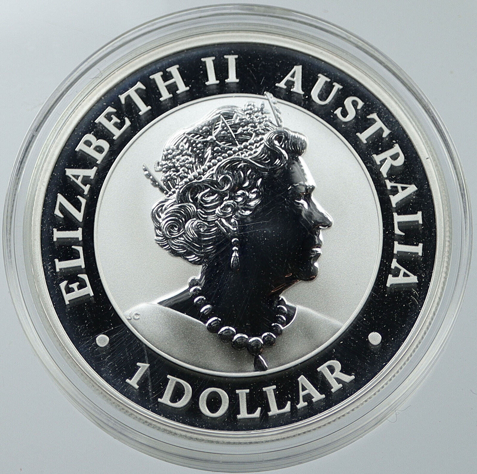 2020 AUSTRALIA Queen Elizabeth II KOALAS Antique Silver OZ Dollar Coin i116516