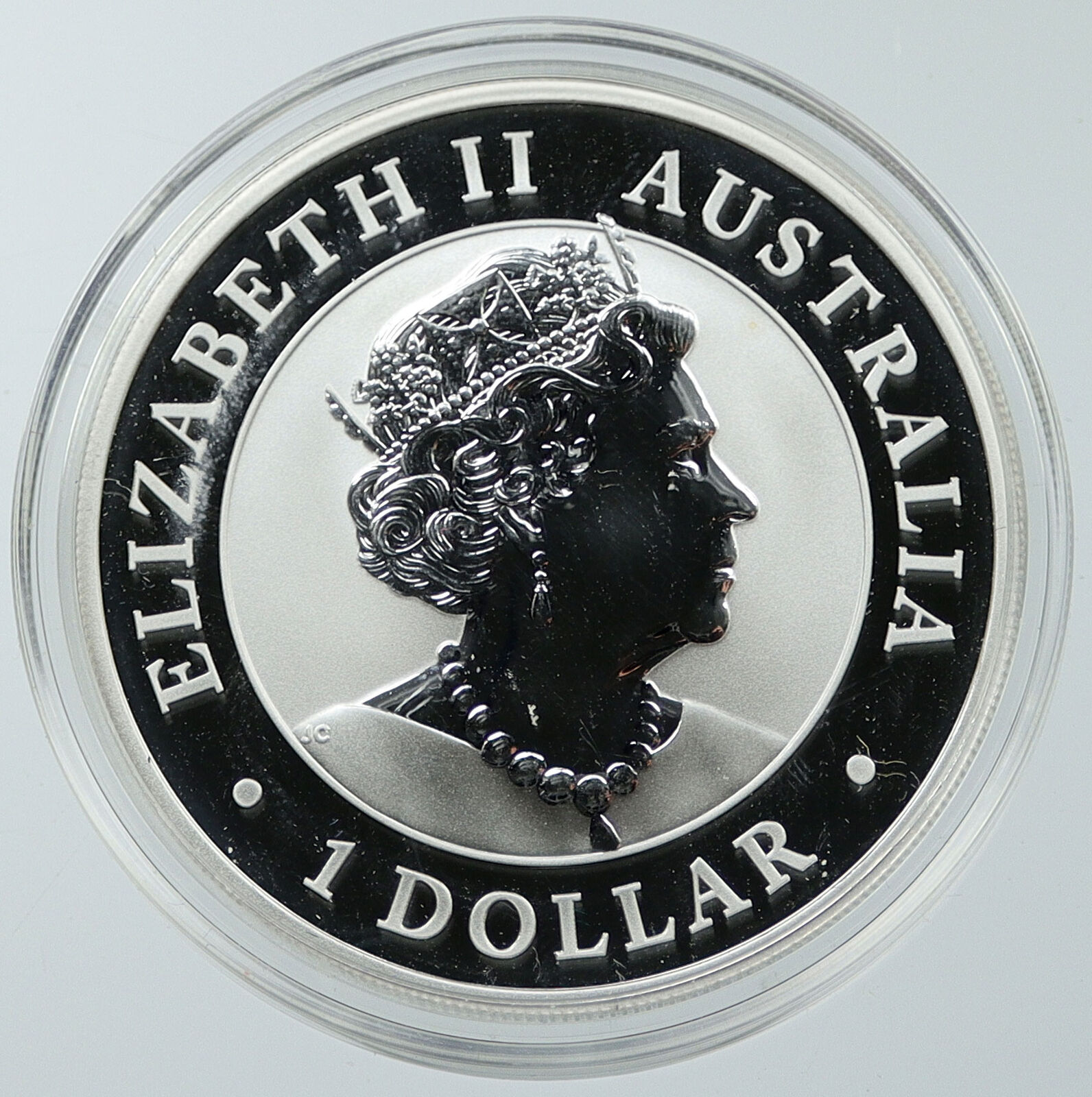 2020 AUSTRALIA Queen Elizabeth II KOALAS Antique Silver OZ Dollar Coin i116545