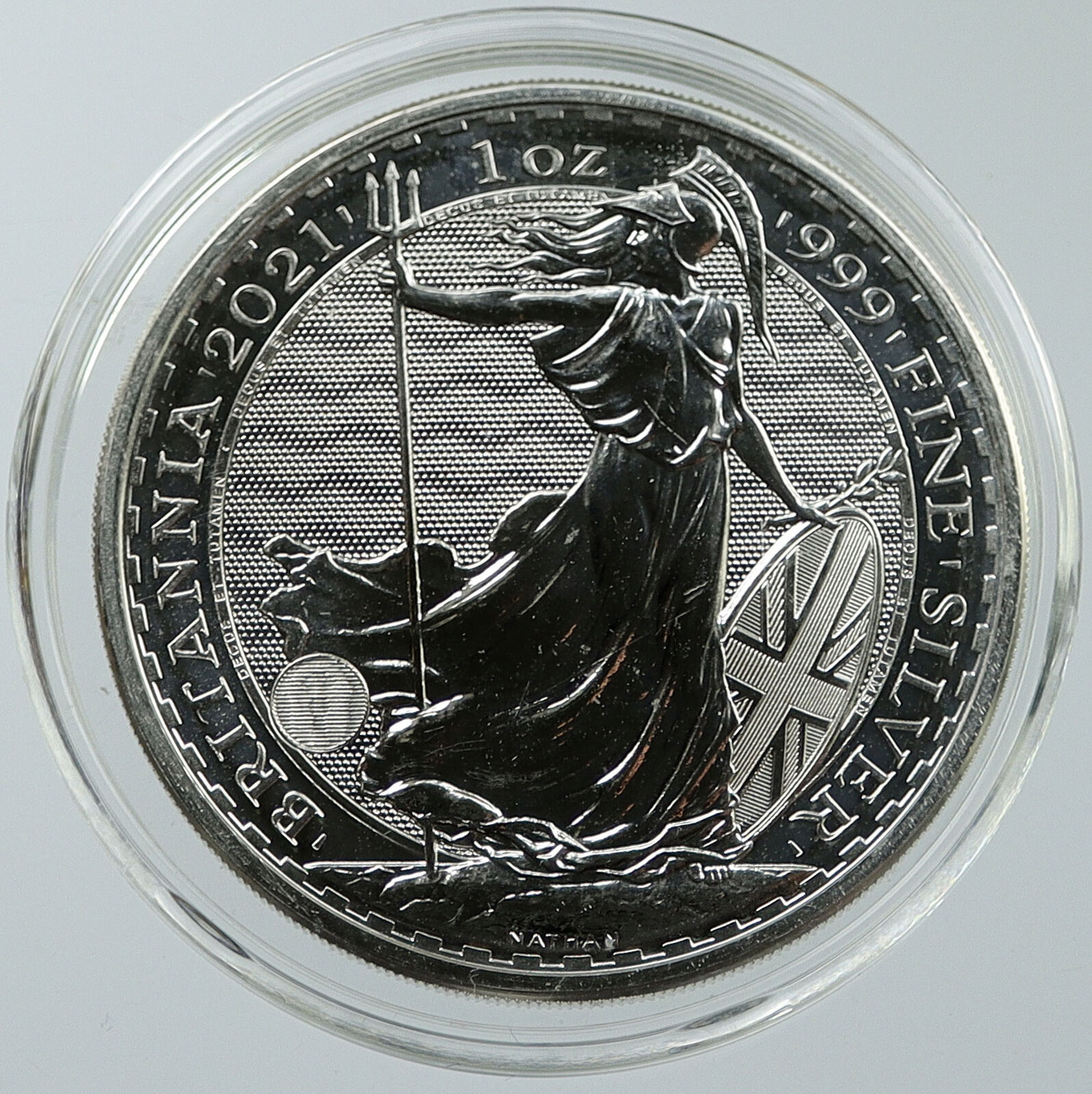 2021 UK Great Britain ELIZABETH II BRITANNIA Silver 1 OZ 2 Pounds Coin i116512