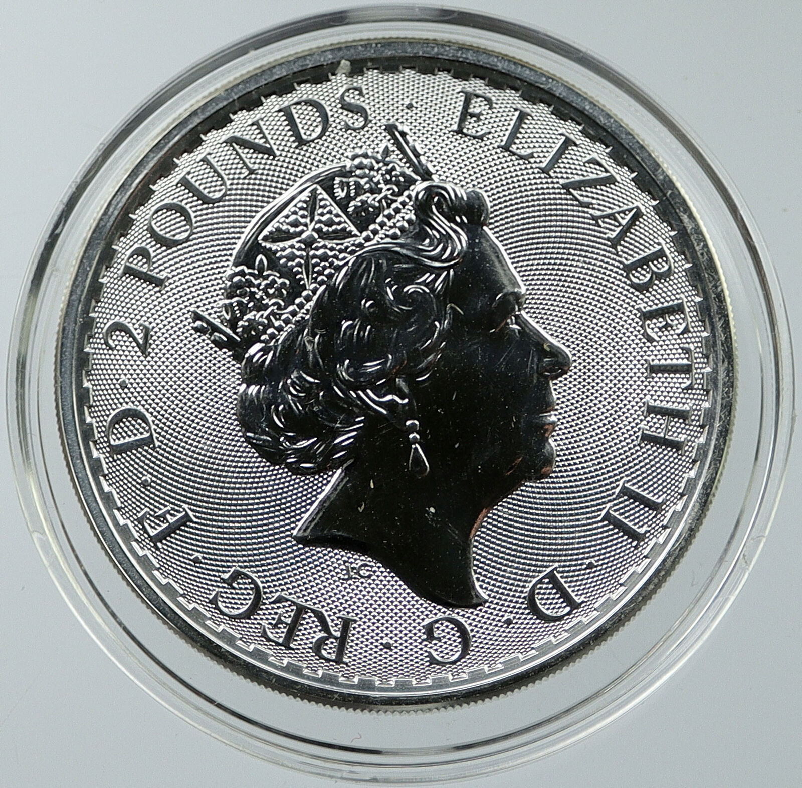 2021 UK Great Britain ELIZABETH II BRITANNIA Silver 1 OZ 2 Pounds Coin i116512