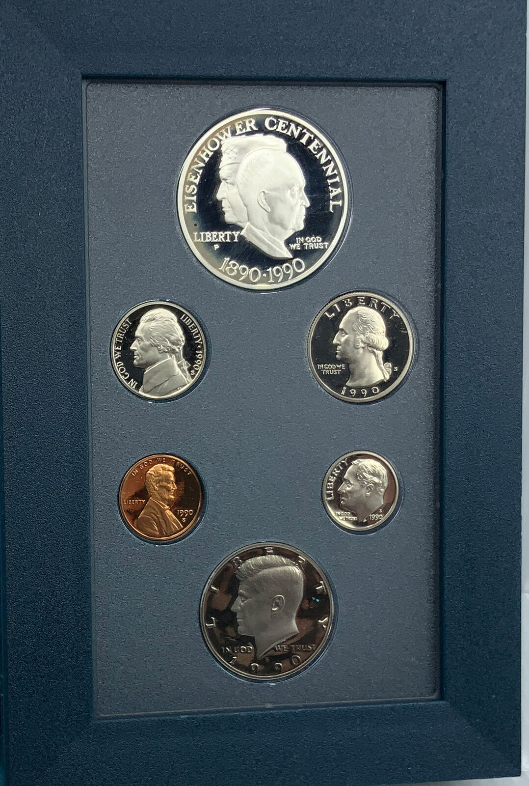 1990 P USA General President EISENHOWER Proof Set of Six Coins Silver i114476