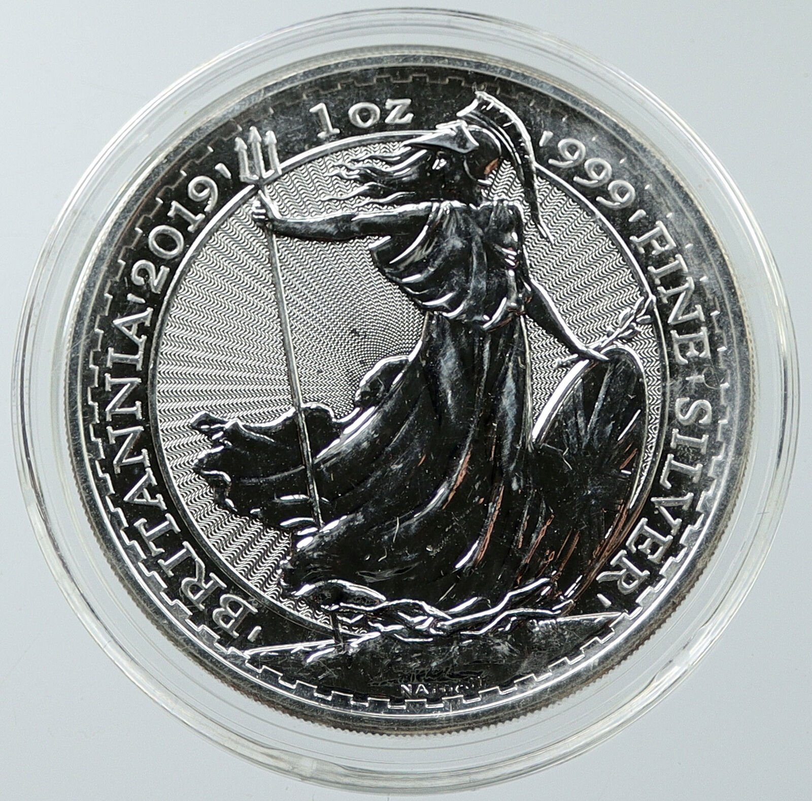 2019 UK Great Britain ELIZABETH II BRITANNIA Silver 1 OZ 2 Pounds Coin i116530