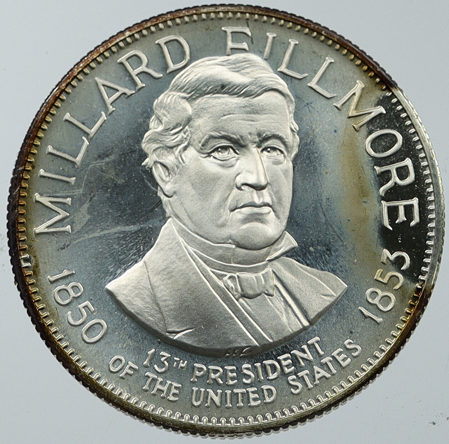 1970 USA United States PRESIDENT MILLARD FILLMORE FM Proof Silver Medal i116612