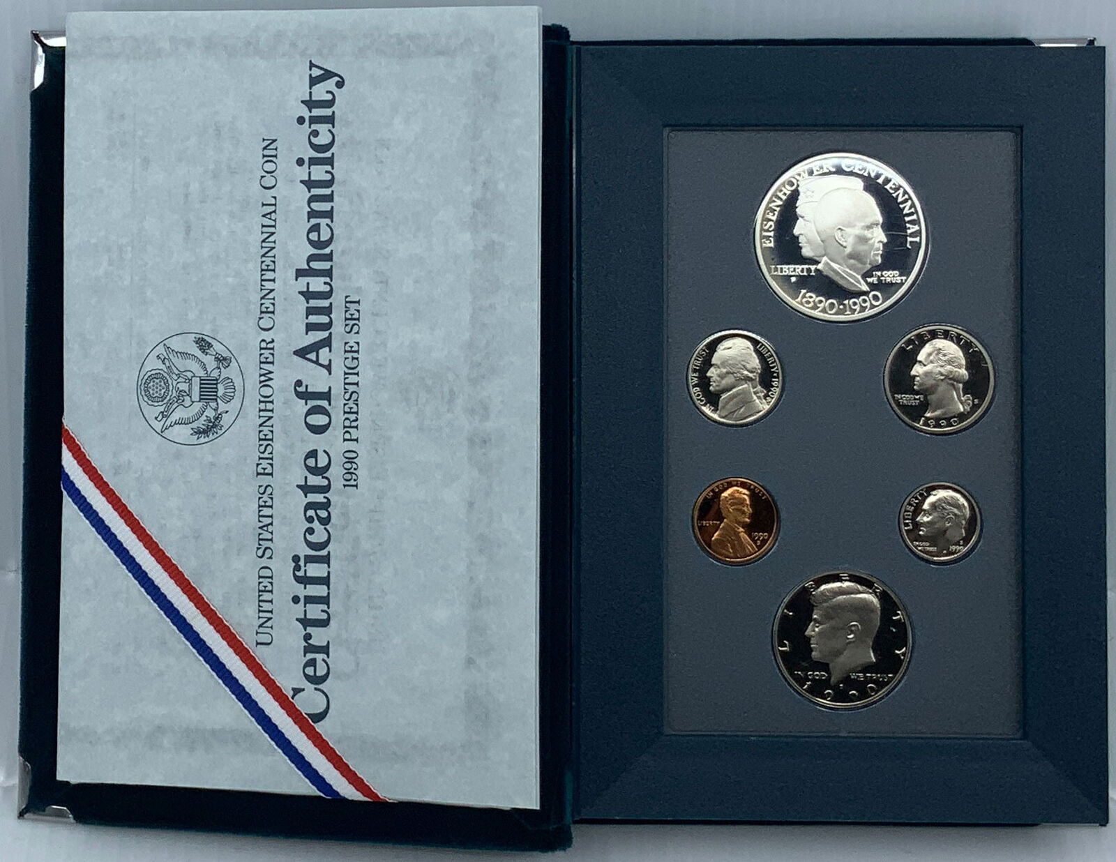 1990 P USA General President EISENHOWER Proof Set of Six Coins Silver i114476