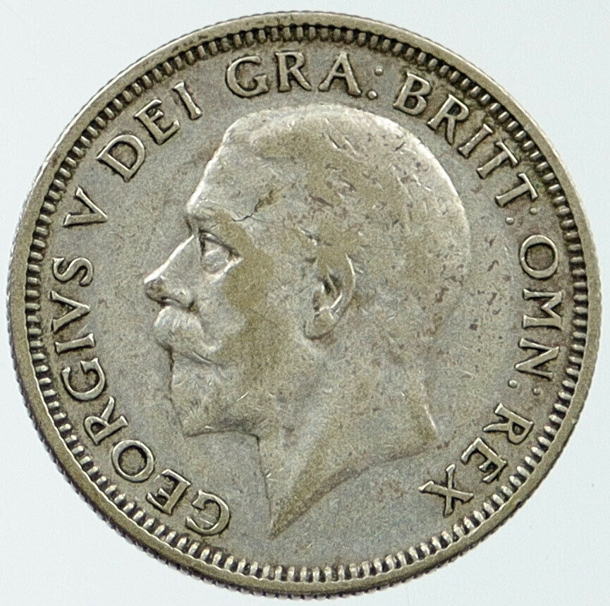 1935 United Kingdom UK Great Britain GEORGE V Lion Silver Shilling Coin i116797