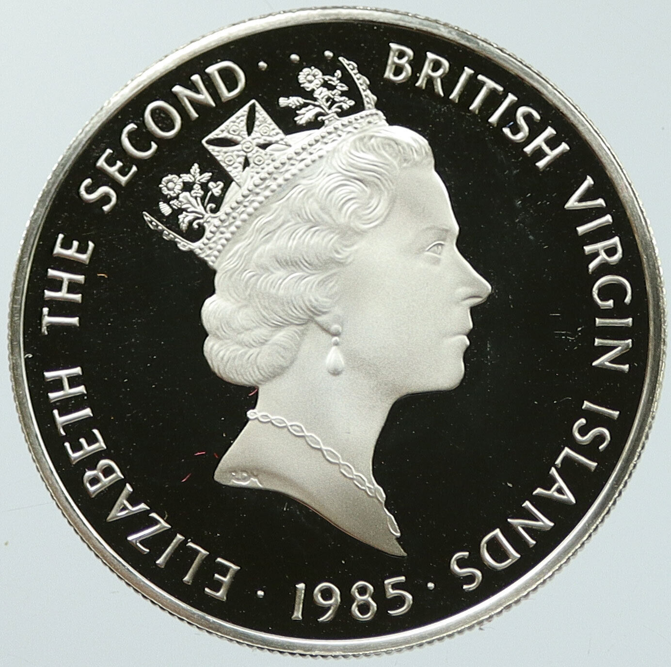 1985 British Virgin Islands Treasure NOCTURNAL Proof Silver $20 Coin i116848