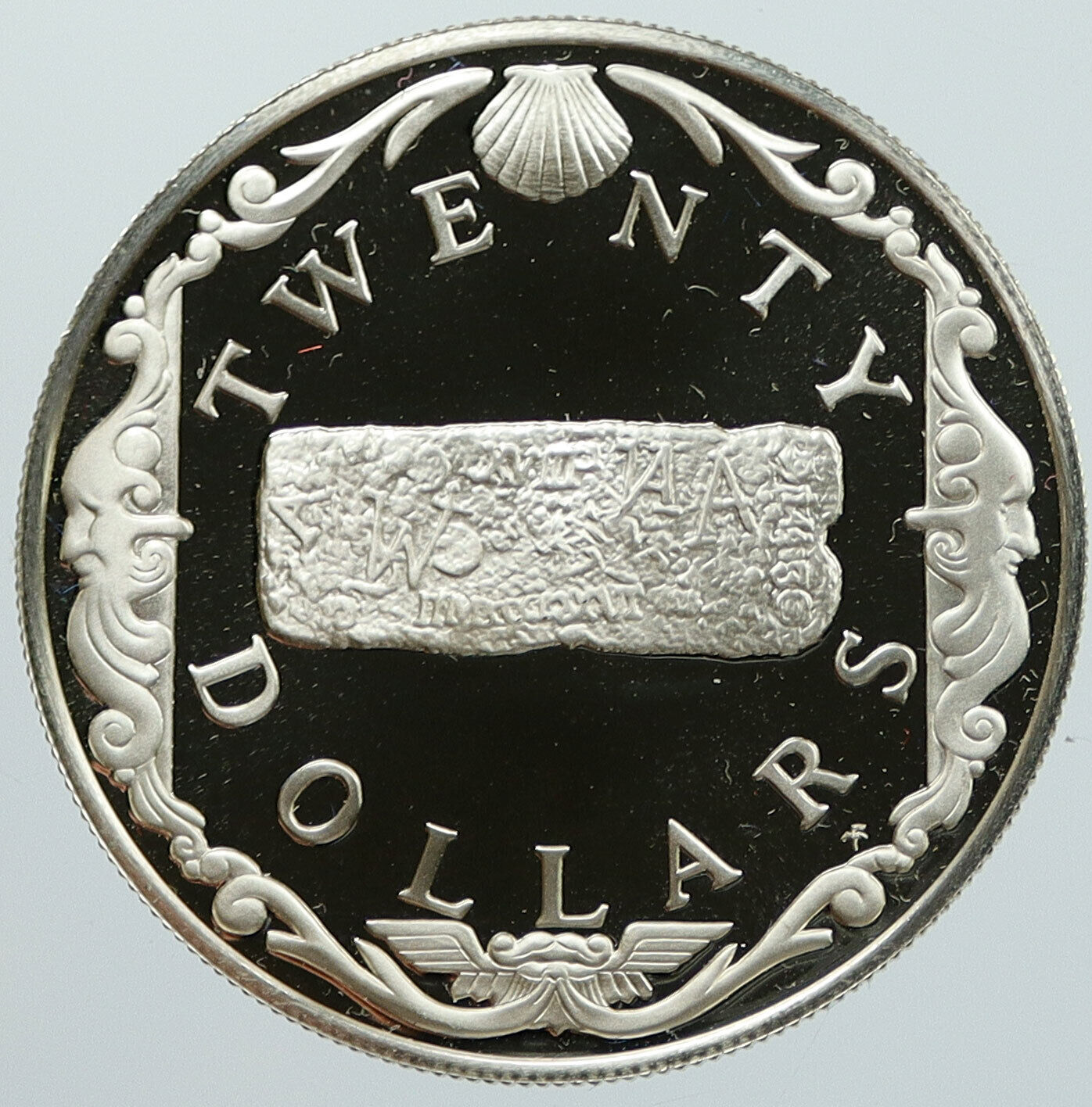 1985 British Virgin Islands with TREASURE Genuine Proof Silver $20 Coin i116862