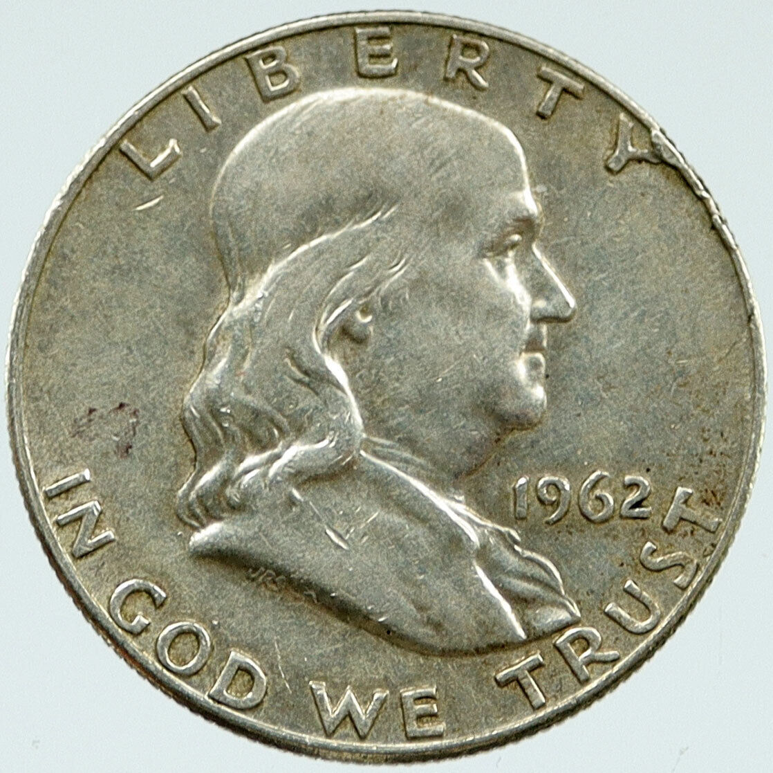 1962 P US Benjamin Franklin VINTAGE Silver Half Dollar Coin LIBERTY BELL i117046