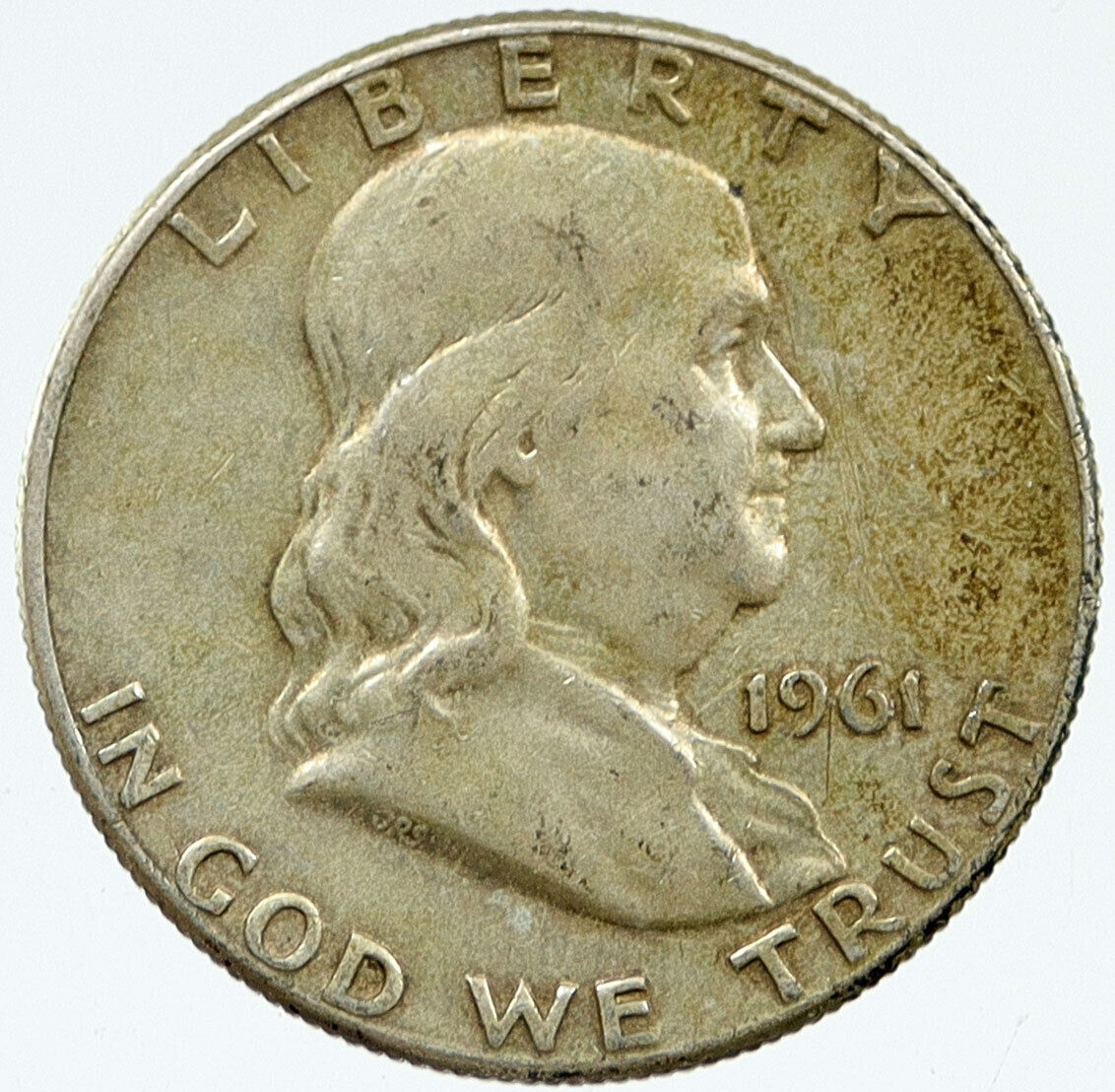 1961 P US Benjamin Franklin LIBERTY BELL Proof Silver Half Dollar Coin i117056