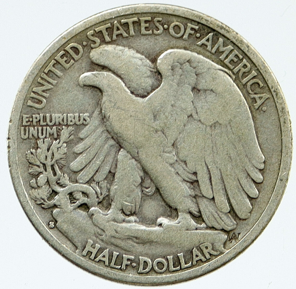 1937 S UNITED STATES US WALKING LIBERTY Silver Half Dollar Coin EAGLE i117054