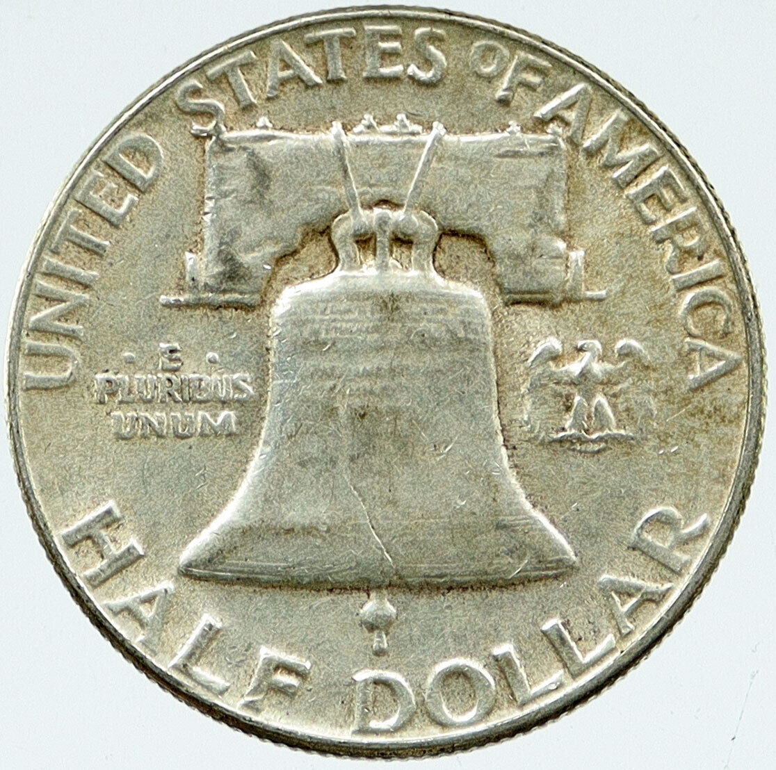 1956 P US Benjamin Franklin VINTAGE Silver Half Dollar Coin LIBERTY BELL i117062