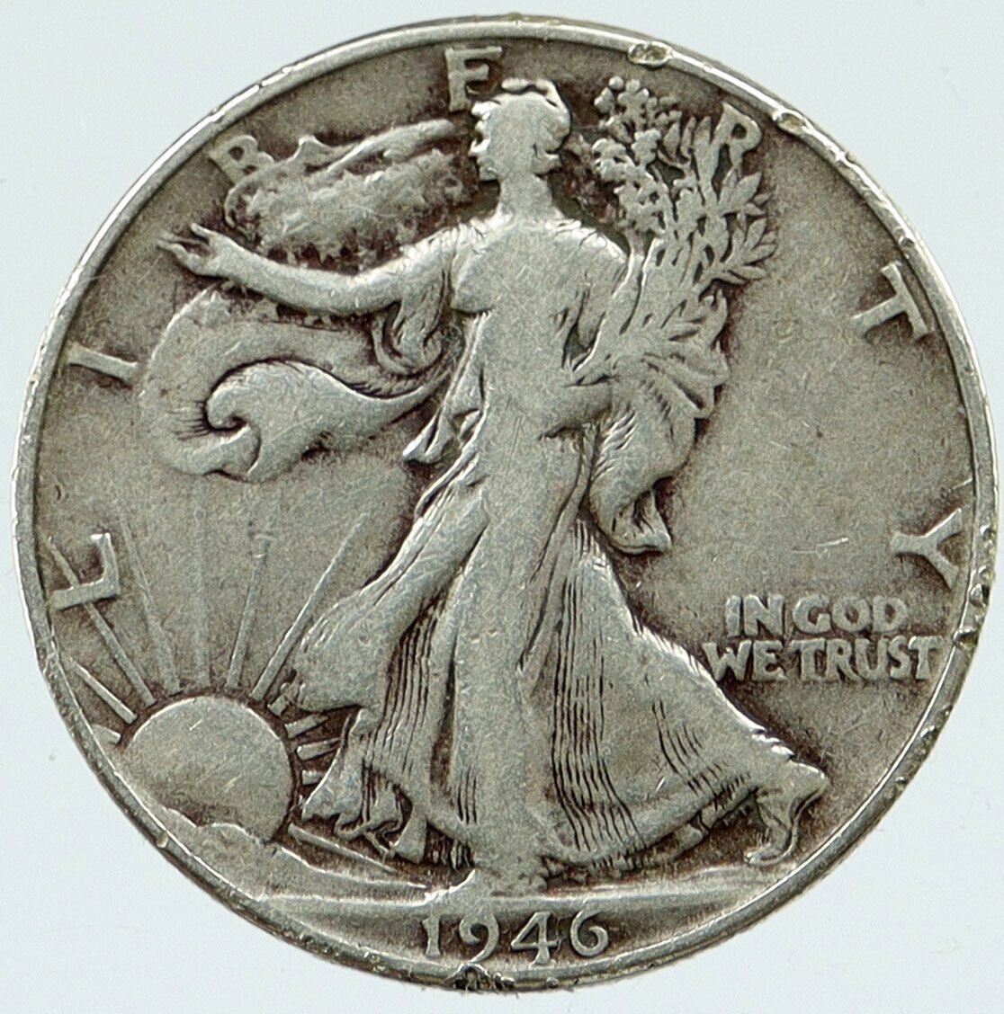 1946 P UNITED STATES US Silver WALKING LIBERTY Half Dollar Coin EAGLE i117098