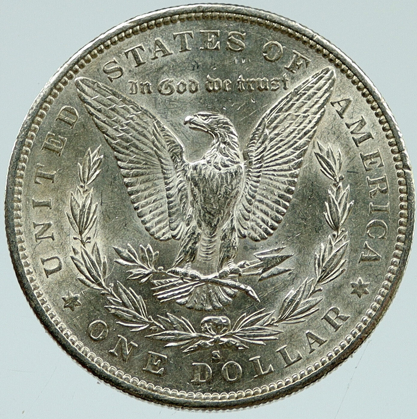 1890 S UNITED STATES of America Old SILVER Morgan US Dollar Coin EAGLE i117087