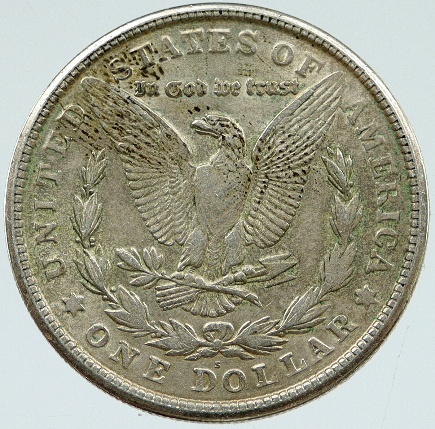 1921 S UNITED STATES of America EAGLE Old SILVER Morgan US Dollar Coin i117086