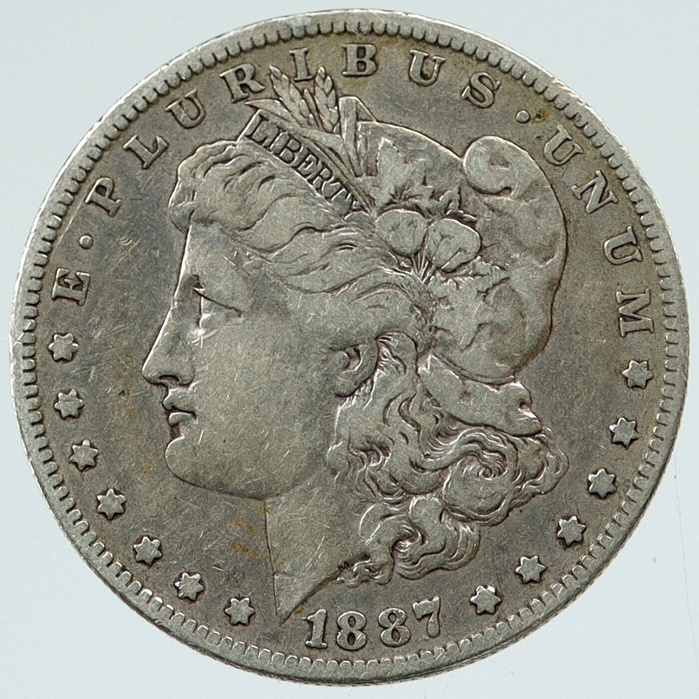 1887 O UNITED STATES of America EAGLE Old SILVER Morgan US Dollar Coin i117084