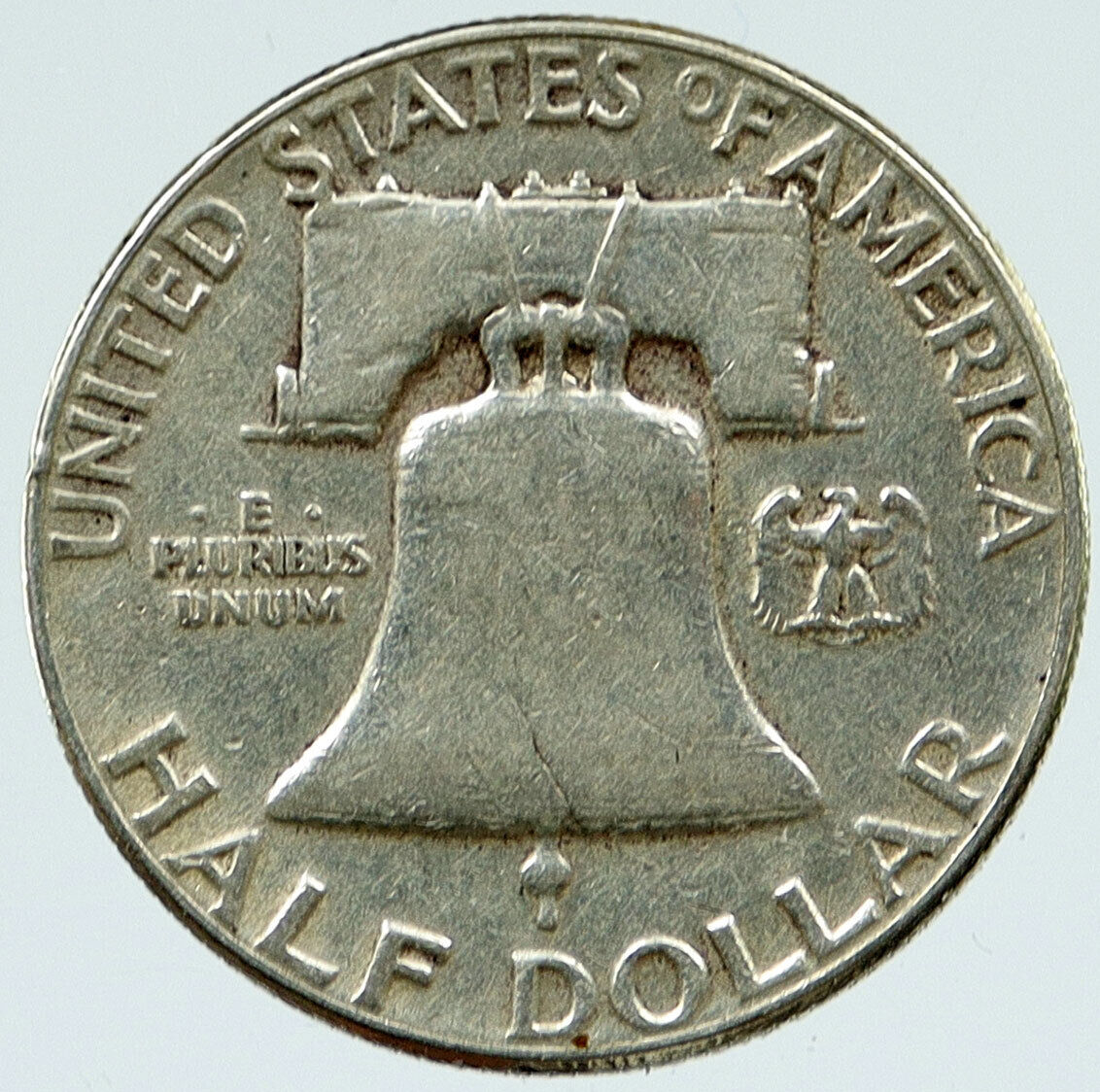 1952 P US Benjamin Franklin VINTAGE Silver Half Dollar Coin LIBERTY BELL i117121