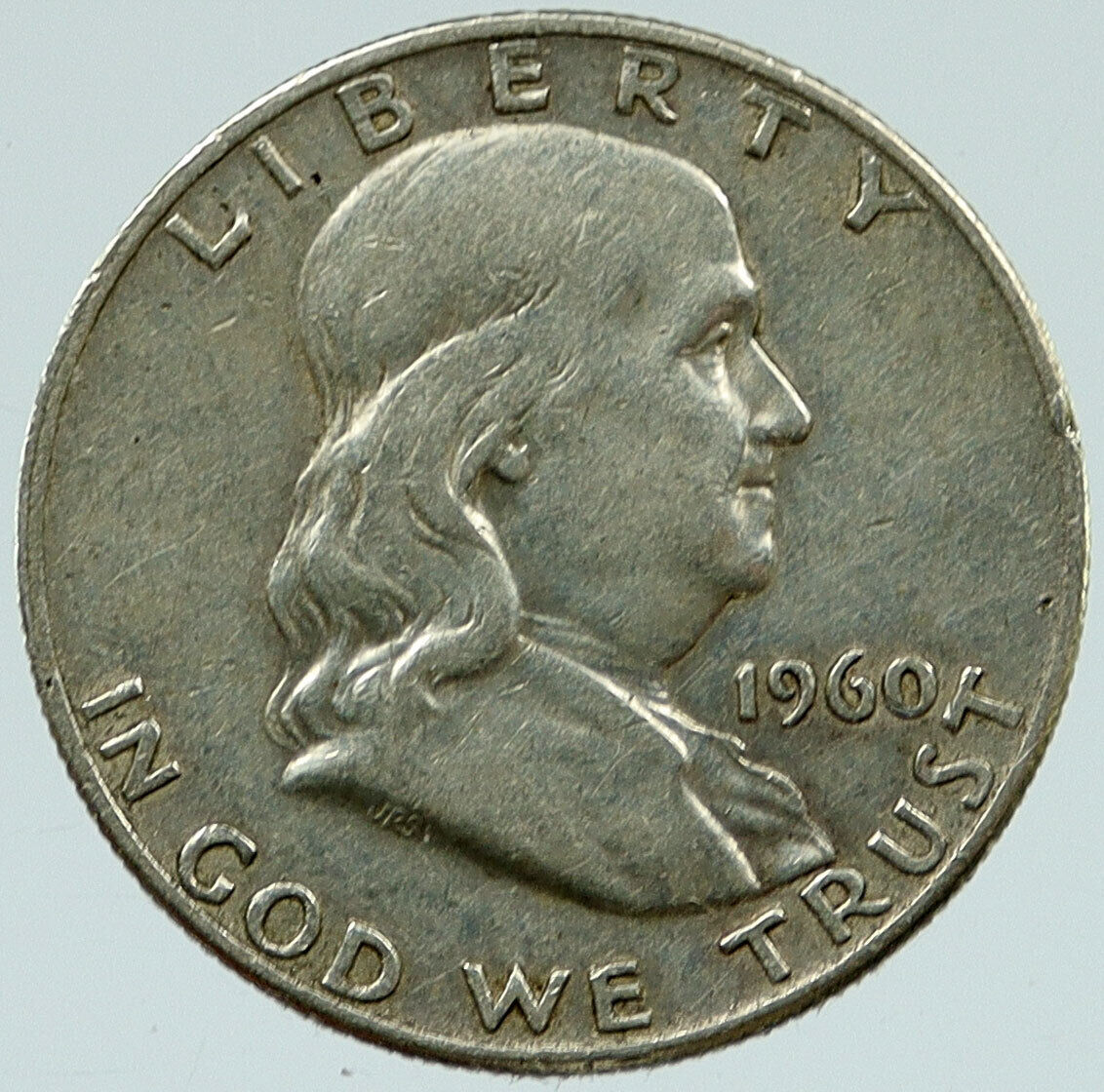 1960 P US Benjamin Franklin VINTAGE Silver Half Dollar Coin LIBERTY BELL i117114
