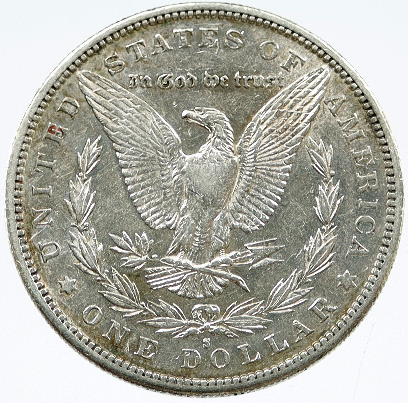 1881 S UNITED STATES of America EAGLE Old SILVER Morgan US Dollar Coin i117079