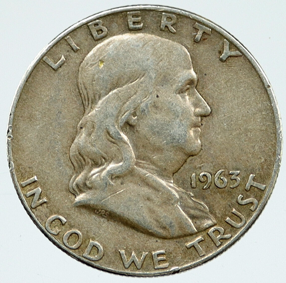 1963 P US Benjamin Franklin LIBERTY BELL Proof Silver Half Dollar Coin i117157
