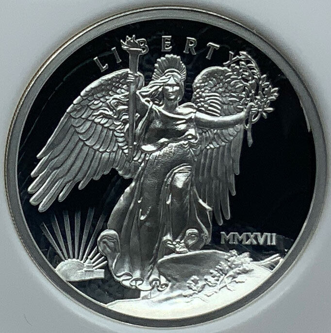 2017 USA US Saint Gauden's Winged Liberty Proof Silver OZ Medal Coin NGC i115106