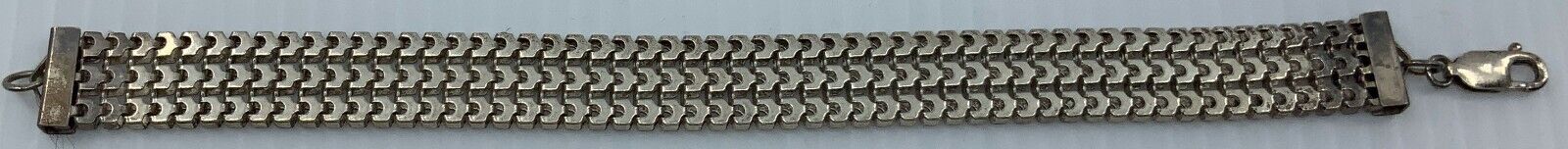 Vintage Jewelry OLD Sterling Silver Bracelet with Clasp 166mm GIFT DEAL i115108