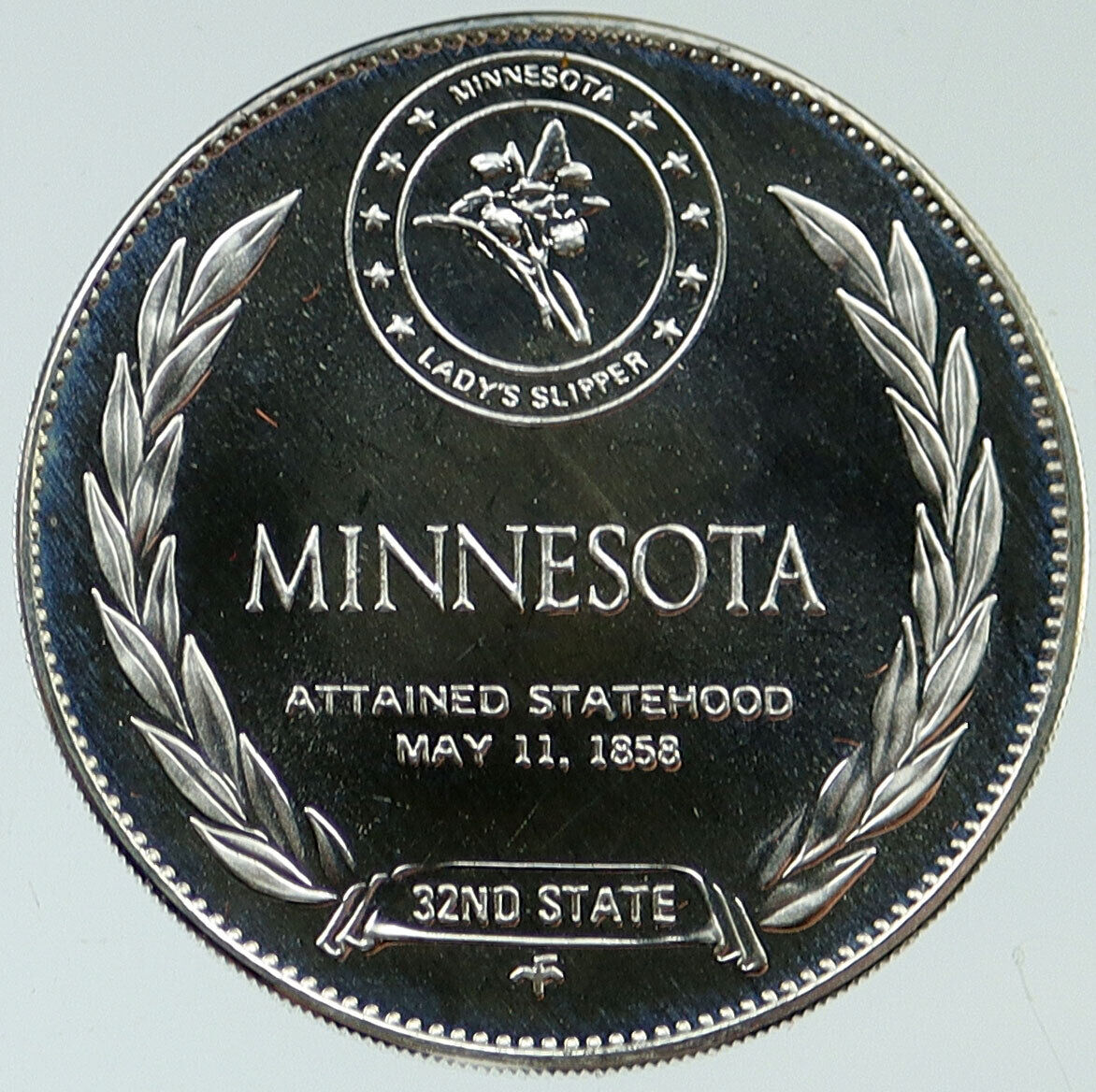 1969 US USA - STATES OF THE UNION Minnesota FM Old Proof Silver Medal i116915