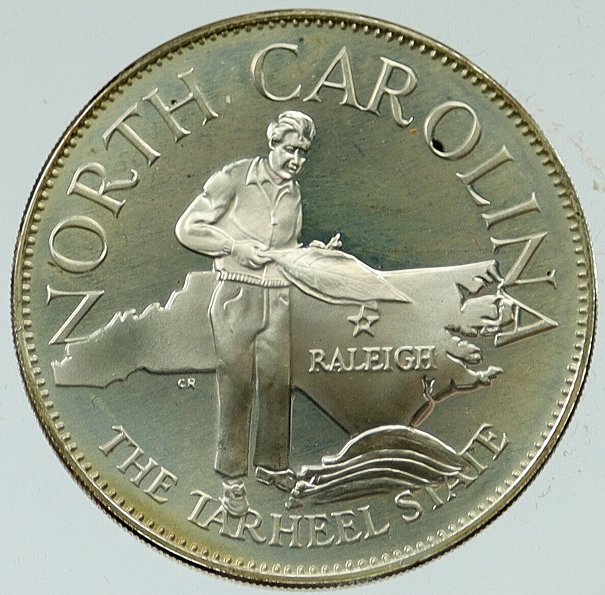 1969 US USA - STATES OF THE UNION North Carolina FM Proof Silver Medal i116888