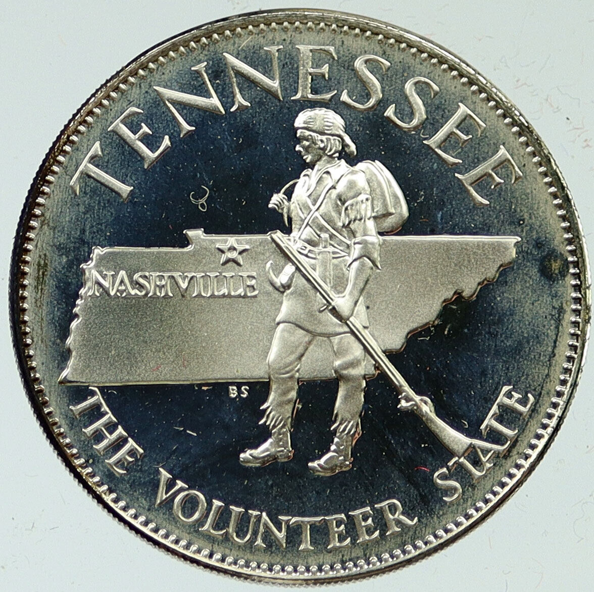 1969 US USA - STATES OF THE UNION Tennessee FM Old Proof Silver Medal i116886