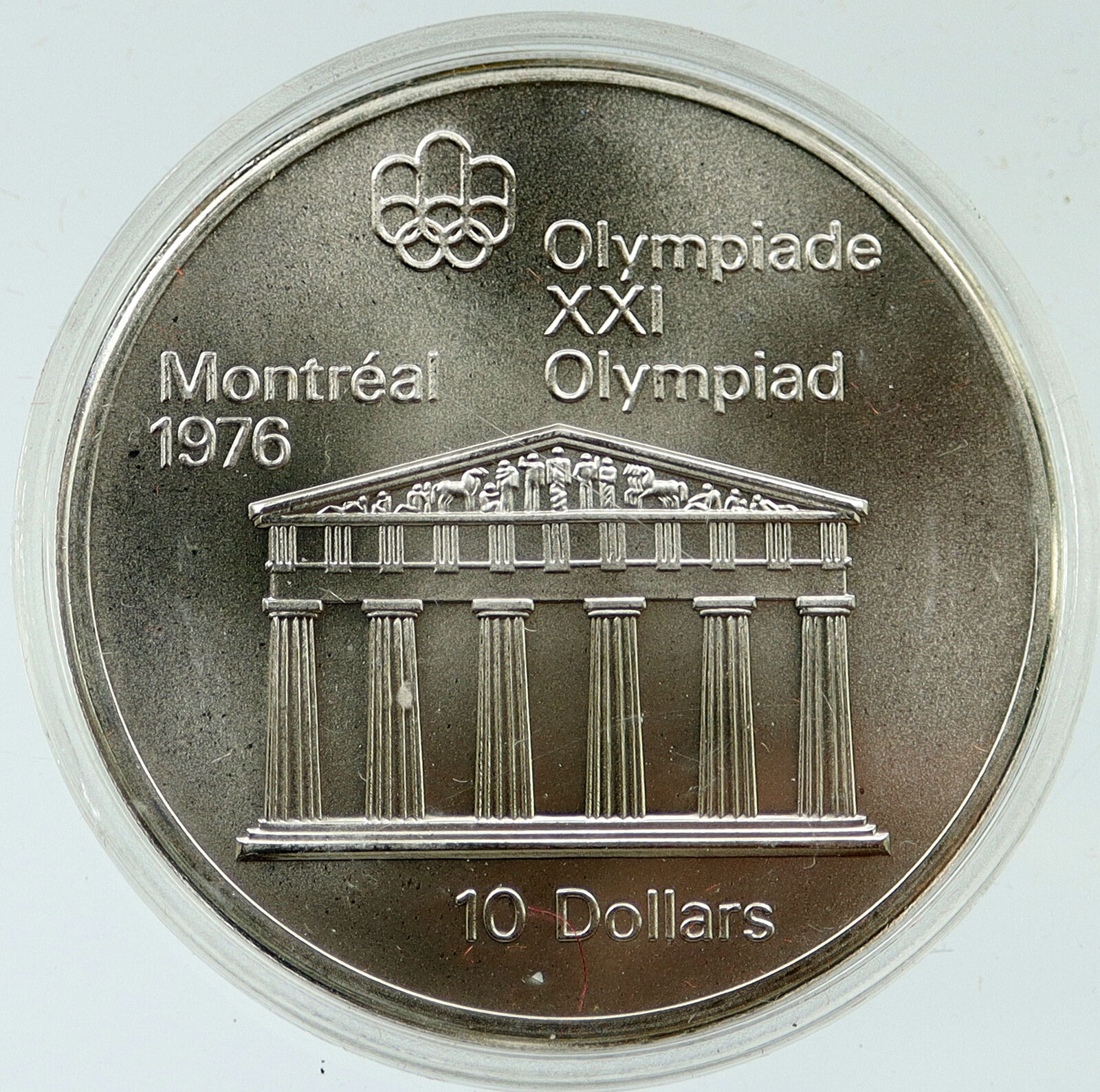 1974 CANADA Queen Elizabeth II Olympics Montreal BU Silver $10 Coin i116932