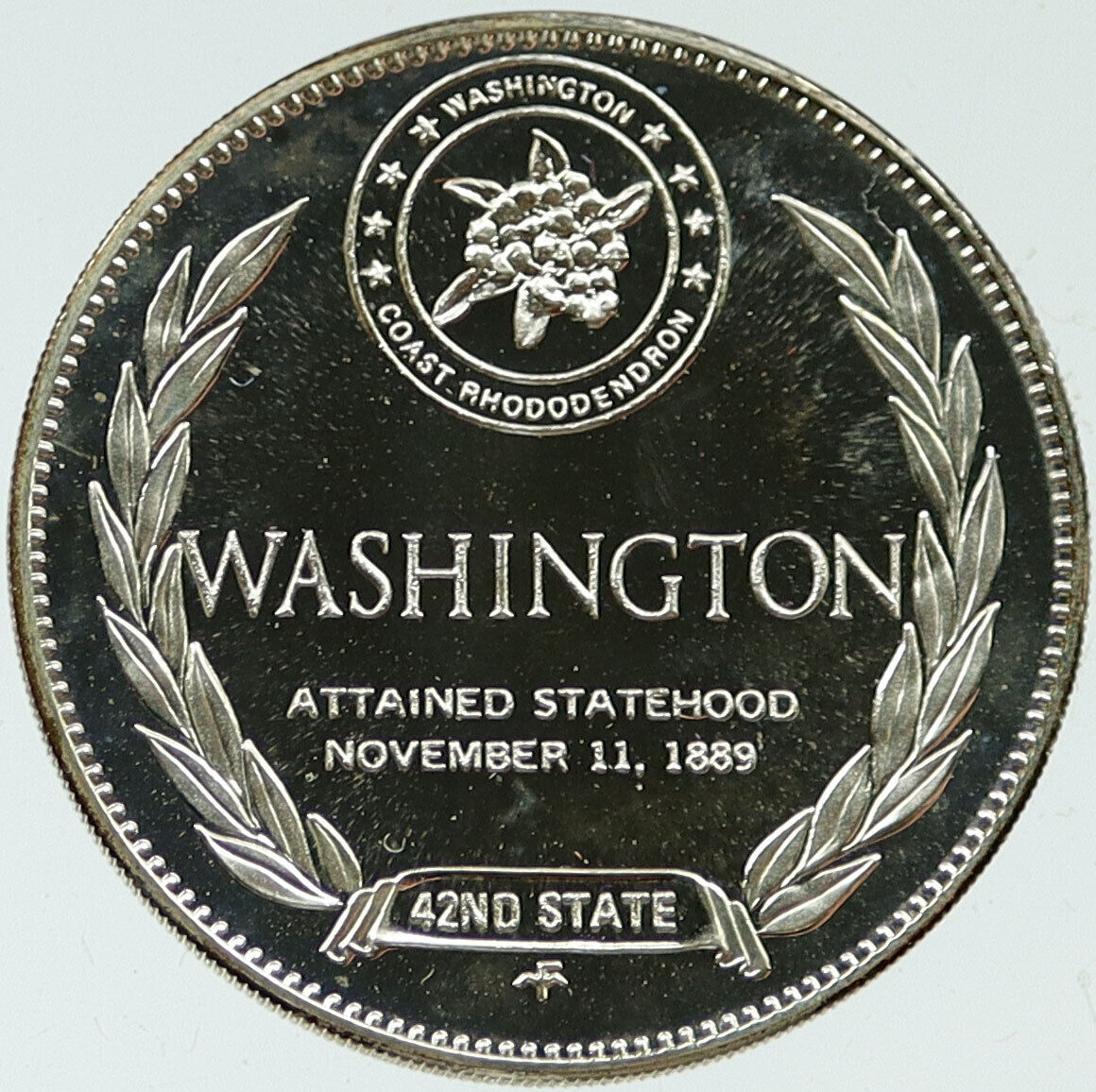 1969 US USA - STATES OF THE UNION Washington FM Old Proof Silver Medal i116898