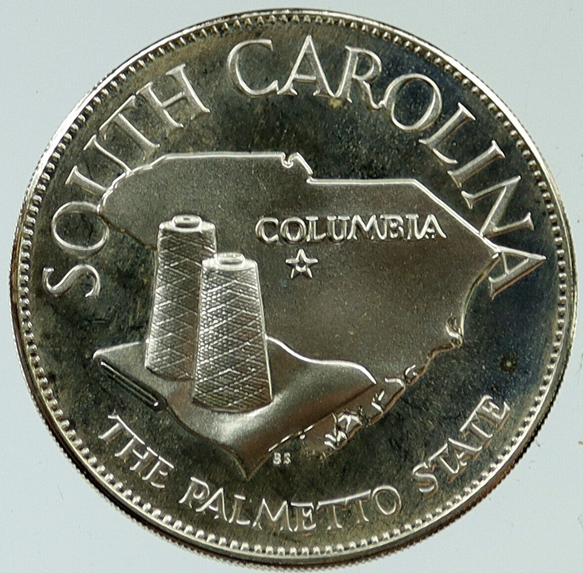 1969 US USA - STATES OF THE UNION South Carolina FM Proof Silver Medal i116904