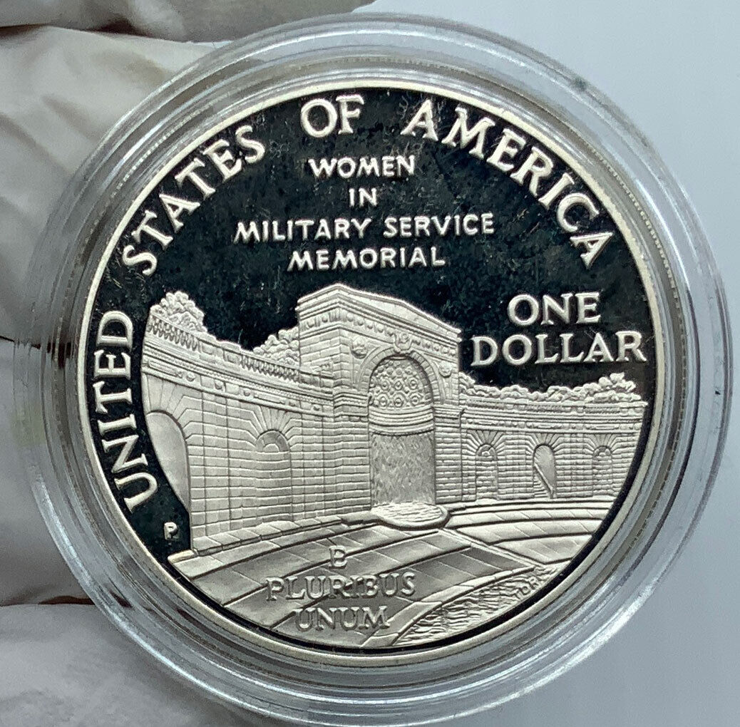 1994P USA United States WOMEN in MILIITARY ARMY NAVY Proof Silver $ Coin i116835