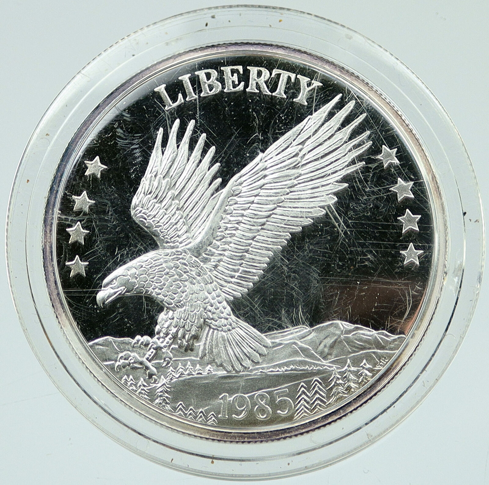 1985 US USA - STATES OF THE UNION TR Double Eagle Old Proof Silver Medal i117262