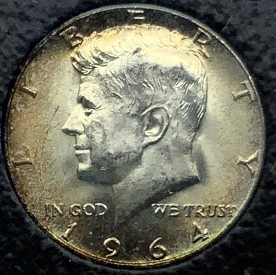 1964 P USA President JOHN F KENNEDY Vintage Silver Half Dollar US Coin i117382