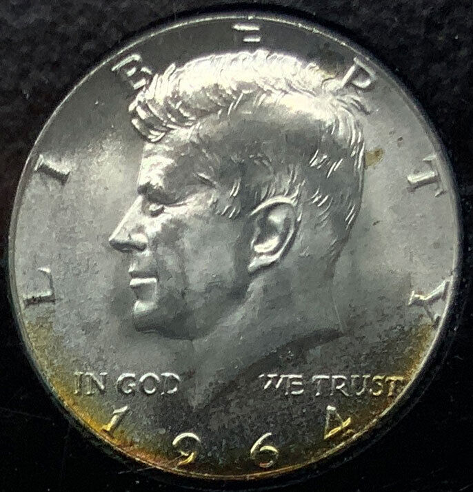 1964 P USA President JOHN F KENNEDY Vintage Silver Half Dollar US Coin i117380