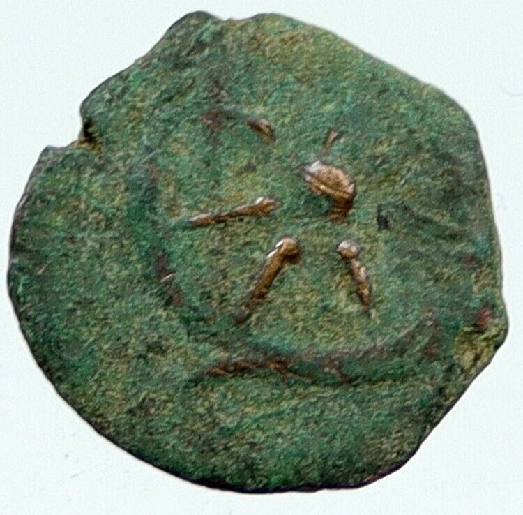 ALEXANDER JANNAEUS Biblical Jerusalem Jewish Widow's Mite Coin HEND 1153 i117248