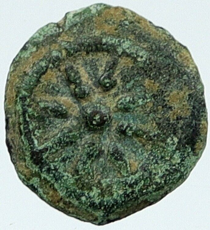 ALEXANDER JANNAEUS Biblical Jerusalem Jewish Widow's Mite Coin HEND 1153 i117243