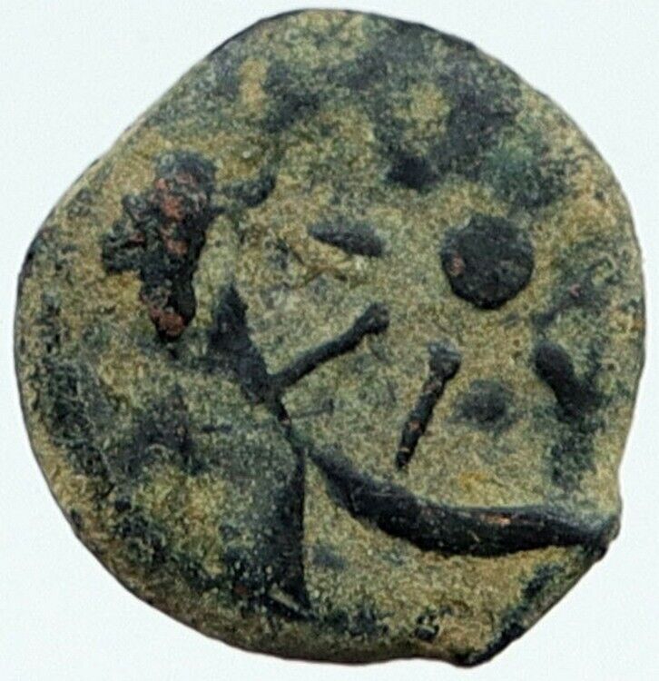 ALEXANDER JANNAEUS Biblical Jerusalem Jewish Widow's Mite Coin HEND 1153 i117251