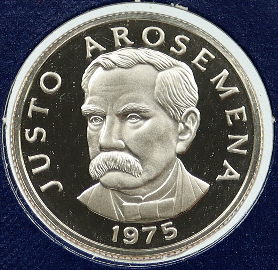 1975 PANAMA Justo Arosemena Quesada OLD Vintage Proof 25 Centesimos Coin i115800
