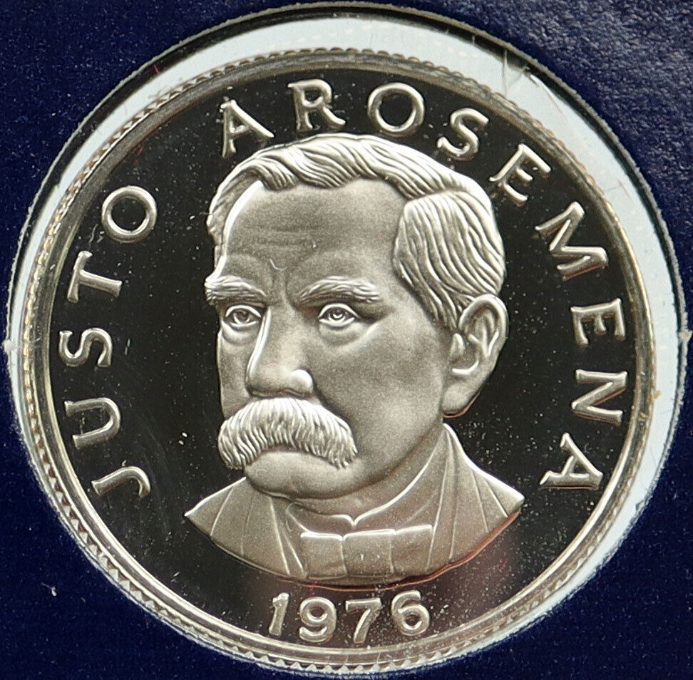 1976 PANAMA Justo Arosemena Quesada OLD Vintage Proof 25 Centesimos Coin i115803