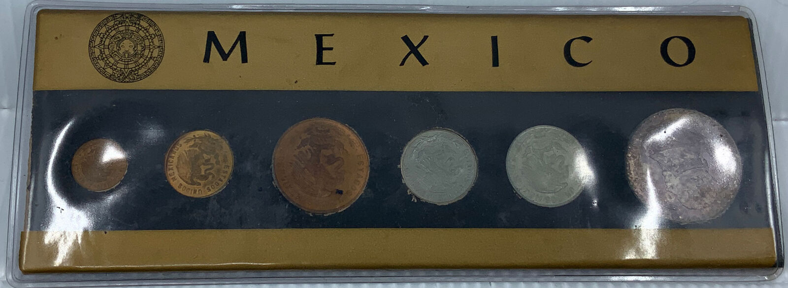 1964 Mexican HERO Jose Morelos Peso Set of 6 Coins of Mexico 1 is Silver i114732