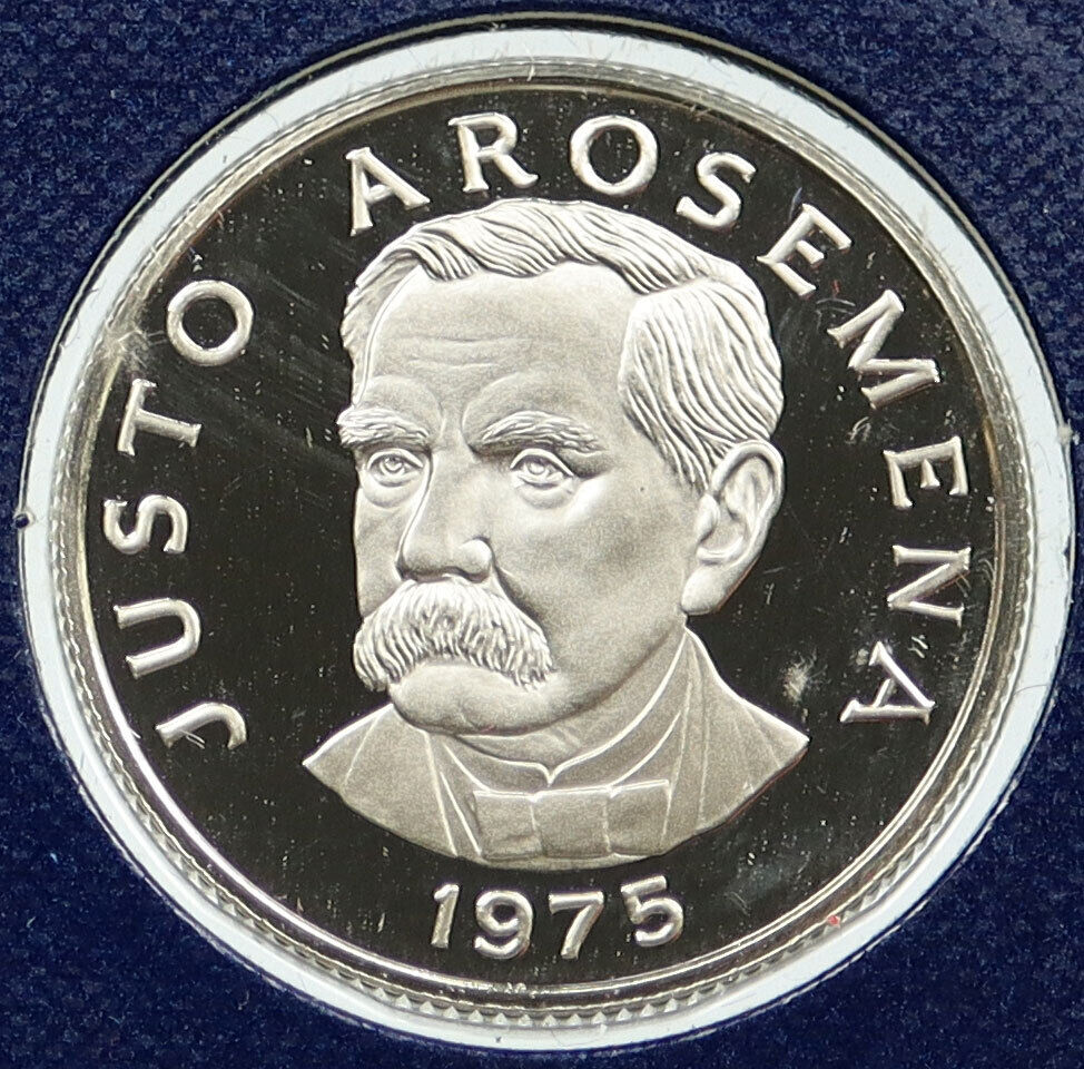 1975 PANAMA Justo Arosemena Quesada OLD Vintage Proof 25 Centesimos Coin i115788