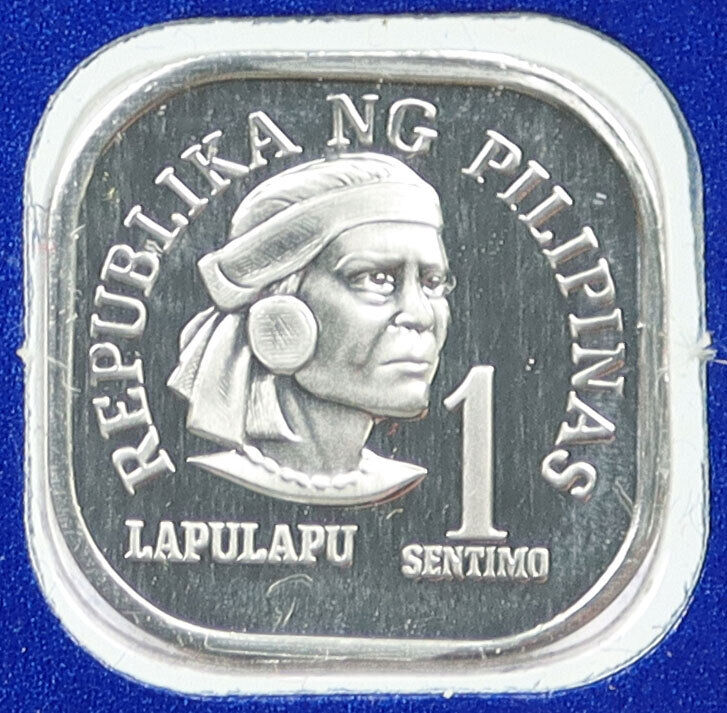 1975 PHILIPPINES Datu Chief Lapulapu of Mactan Proof 1 Sentisimo Coin i115820
