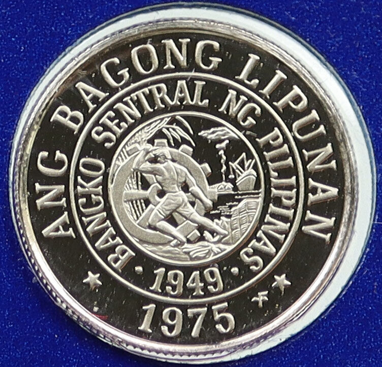 1975 PHILIPPINES Colony Poet Francisco Baltasar Proof 10 Sentisimos Coin i115822