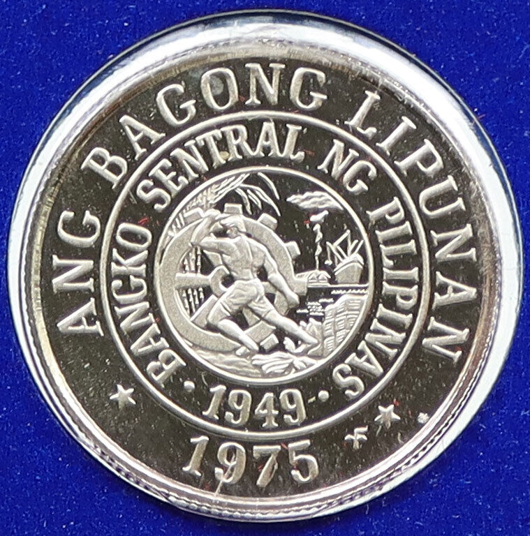 1975 PHILIPPINES Colony Poet Francisco Baltasar Proof 10 Sentisimos Coin i115909