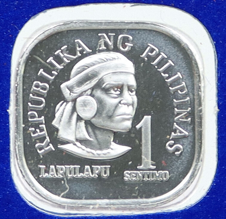 1975 PHILIPPINES Datu Chief Lapulapu of Mactan Proof 1 Sentisimo Coin i115908