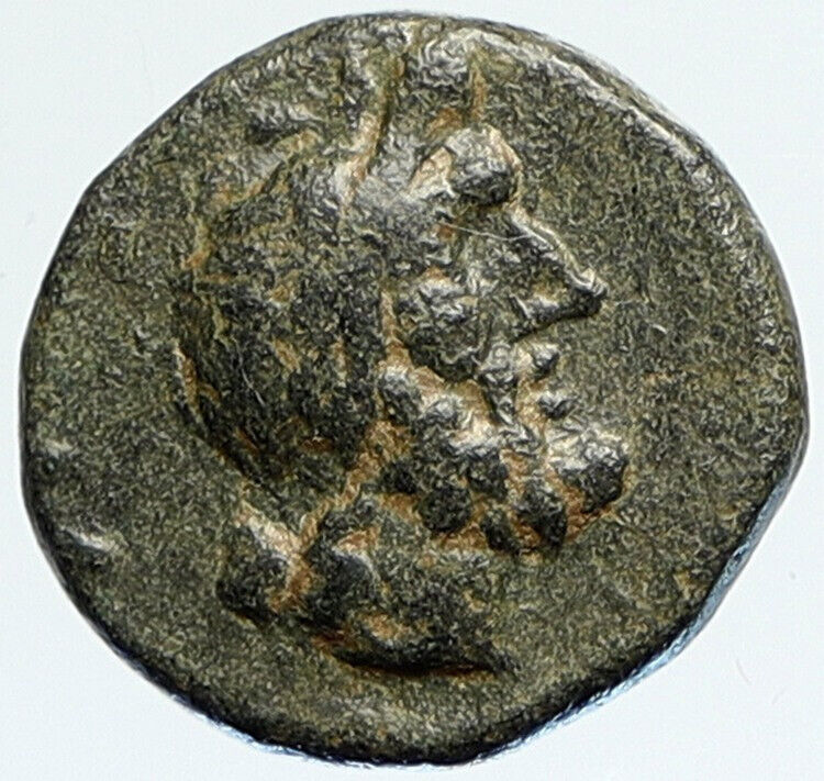 ICONIUM in LYCAONIA 1stCenBC Genuine Ancient Greek Coin ZEUS PERSEUS i111544