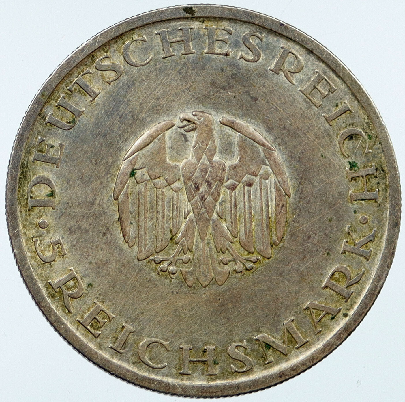 1929 F GERMANY Gotthold Lessing 5 Reichsmark Silver Weimar German Coin i118038